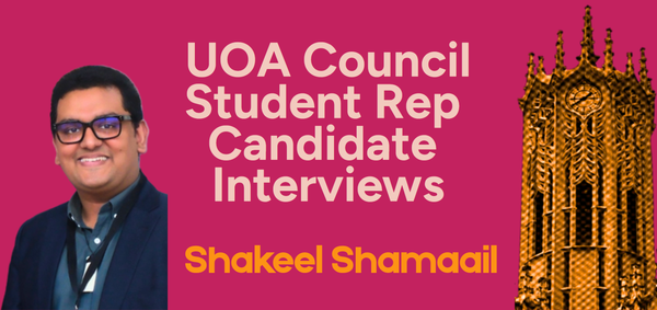 Interview with Shakeel Shamaail | UOA Council Student Rep Candidate