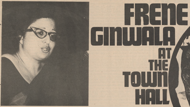 Craccum Throwback | Frene Ginwala at the Town Hall