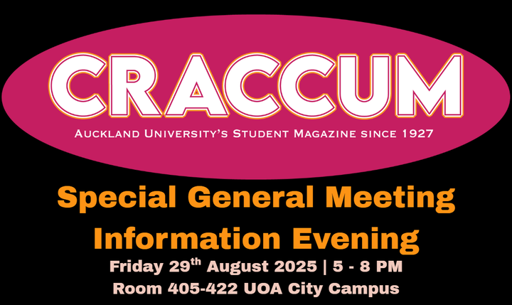 Help Save Craccum! Sign the petition + SGM Information Evening This Friday